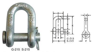 G215 US ROUND PIN CHAIN SHACKLE