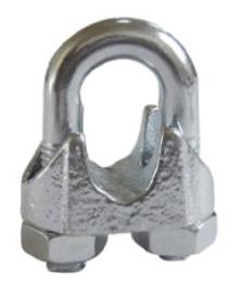 DIN 741 GALV MALLEABLE WIRE ROPE CLIPS
