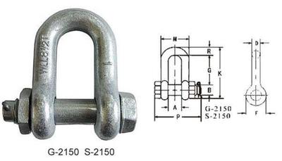G2150 US BOLT TYPE CHAIN SHACKLE